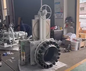 Slide line blind valves show