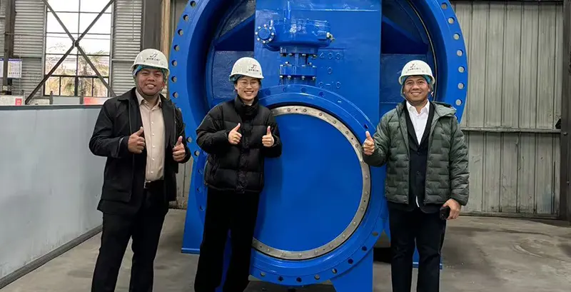 Philippine Long-term Customers Visit ZZJG Valve Factory